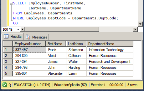 Using a Shared Field to Join Tables