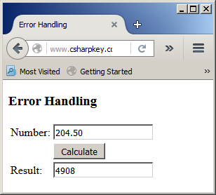 Error Handling