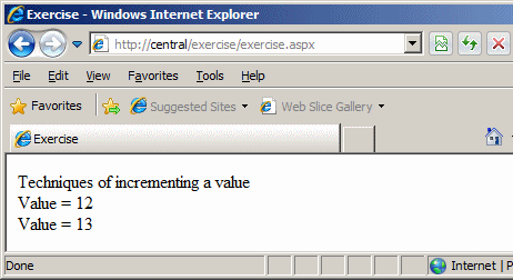 Incrementing