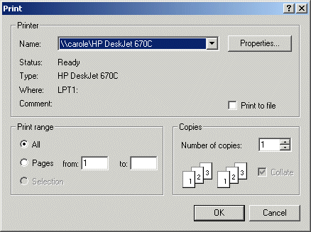 Tæt mastermind uøkonomisk VCL Controls: The Print Dialog Box