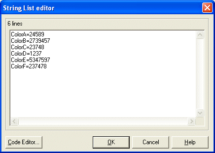 String List Editor