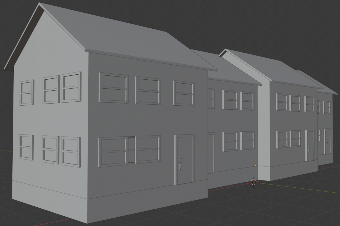 Modeling a Block of Townhouses