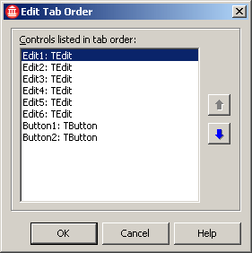 Tab Order