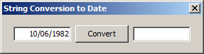Converting a String to Date