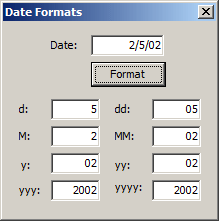 Date Formats