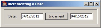 Incrementing a Date
