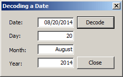 Decoding a Date