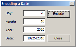 Encoding a Date