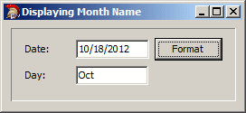 Displaying the Name of a Month