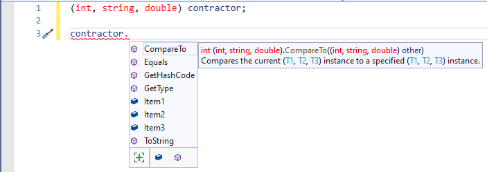 Accessing an Element of a Tuple