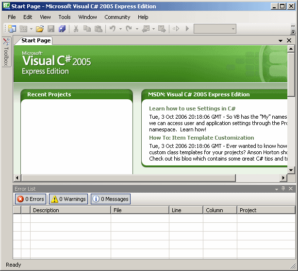 Microsoft Visual C# 2005 Expression Edition