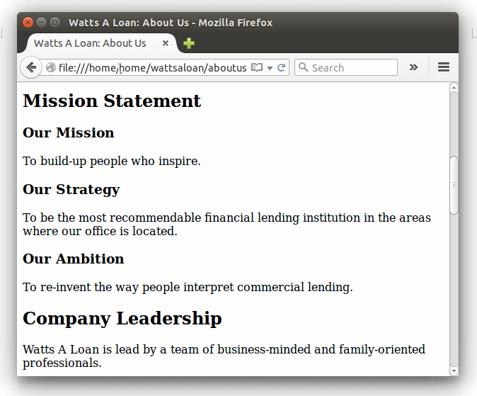 Creating Headings