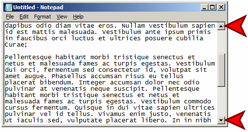 Scroll Bars