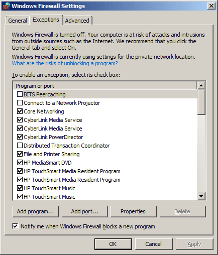 Windows Firewall