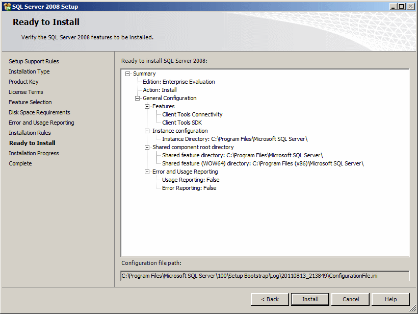 SQL Server 2008 Setup