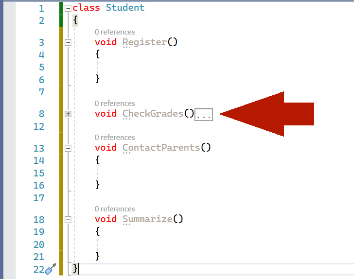 Code Editor - Regions - Expanded