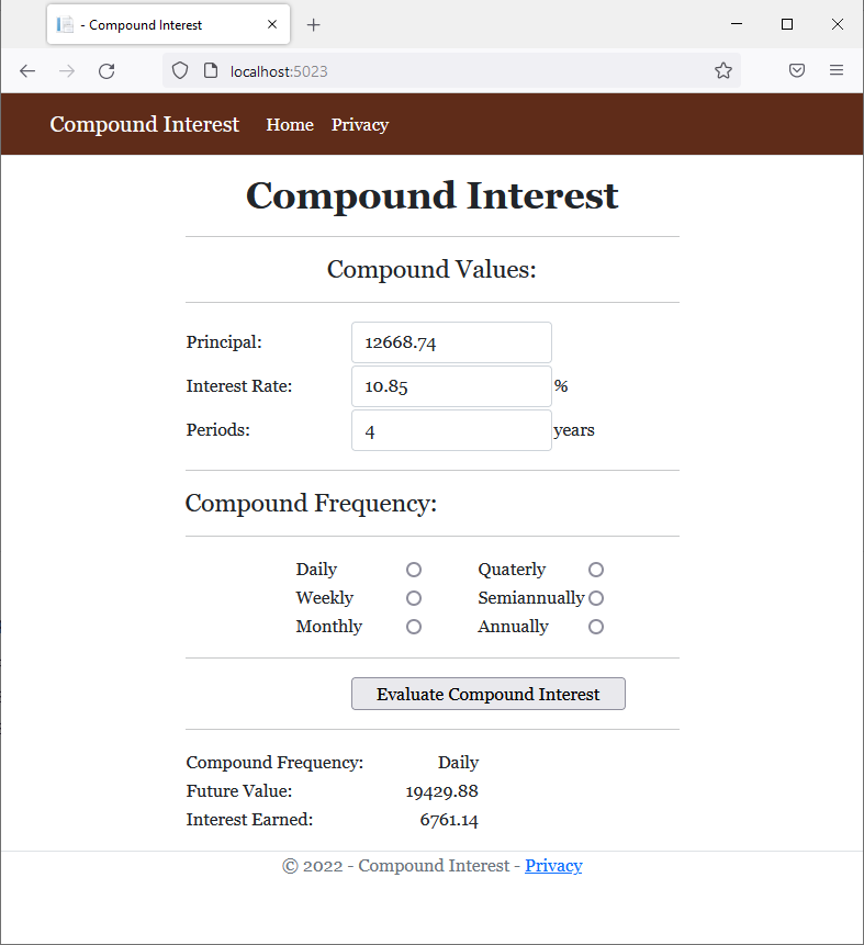 Compount Interest