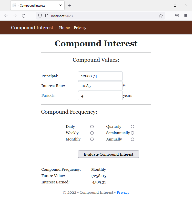 Compount Interest
