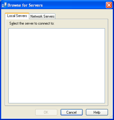 Browse for Server