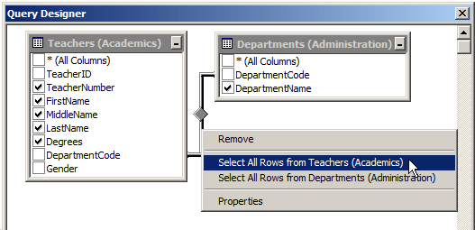 Creating a Right Outer Join