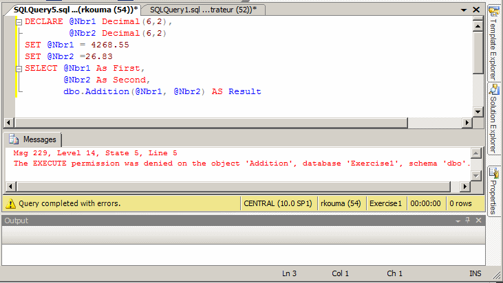 Function Error