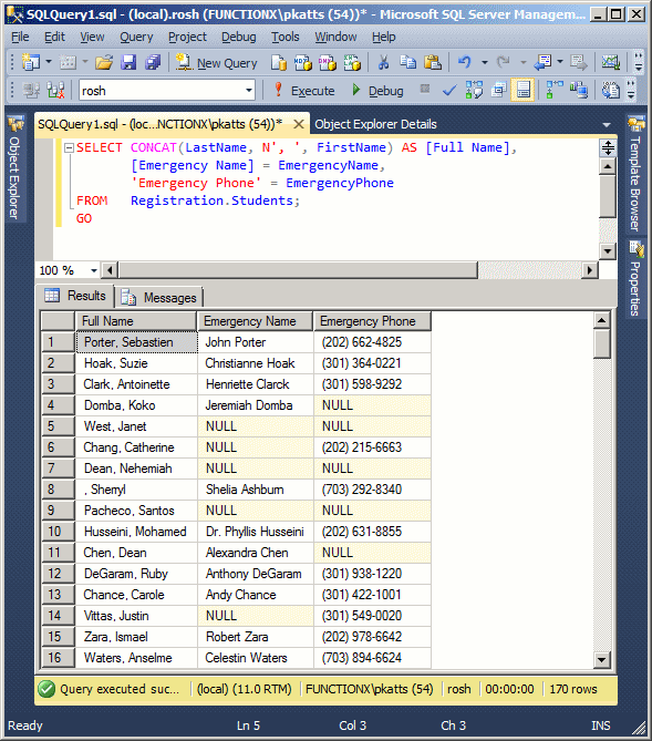 assignment operator in sql server