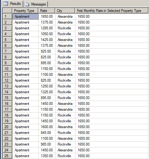 Getting the First Value of a Selected Field