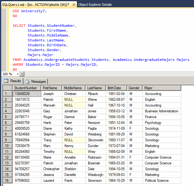 Using a Shared Field to Join Tables