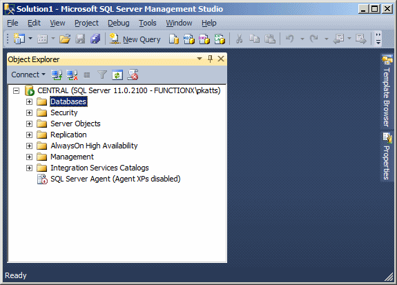 Microsoft SQL Server Management Studio