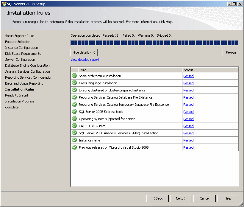 Installation Rules