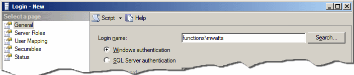 Login - New: Login Name
