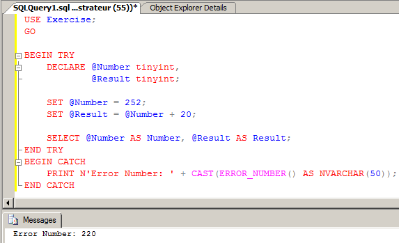 Error Number