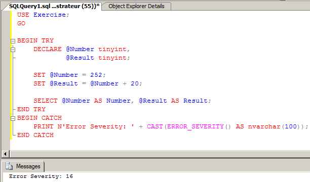 Error Severity
