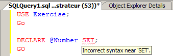 Syntax Error