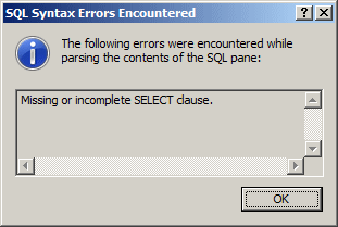 Syntax Error