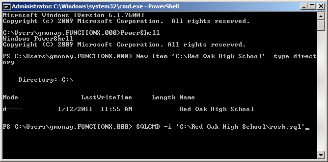 Creating the Database