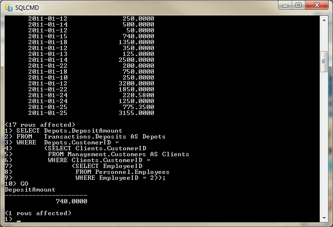 Subquery