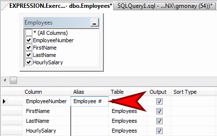 Alias Name of a Column