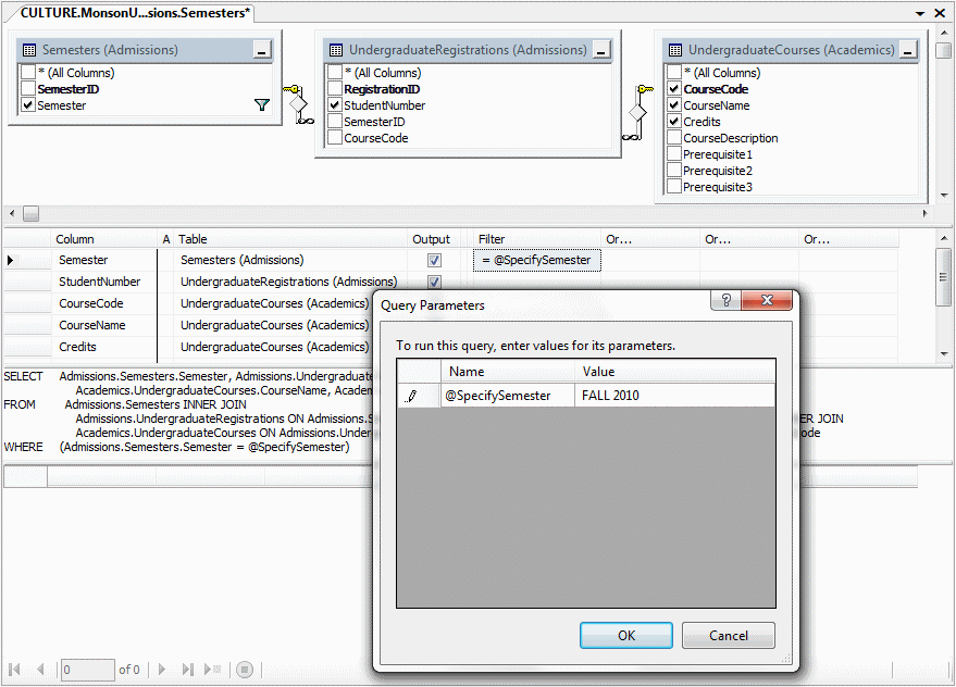Executing a Parameterized Statement