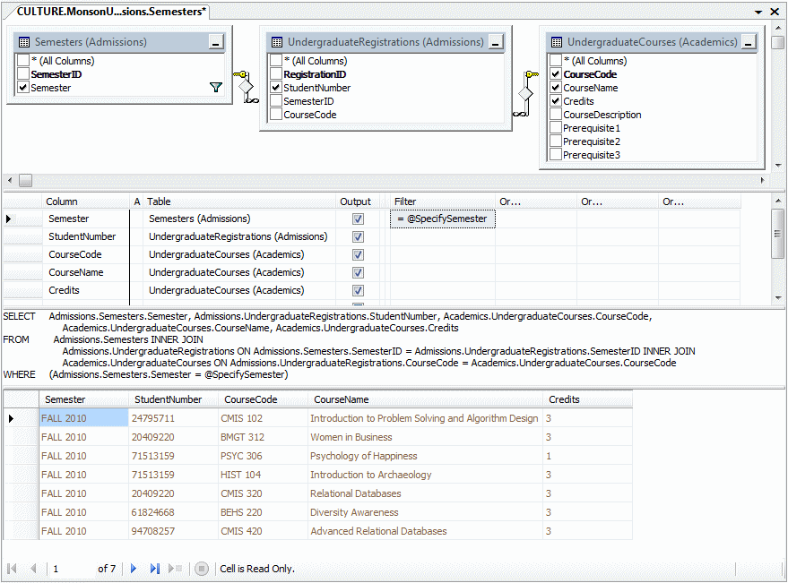 Introducing Parameterized Queries