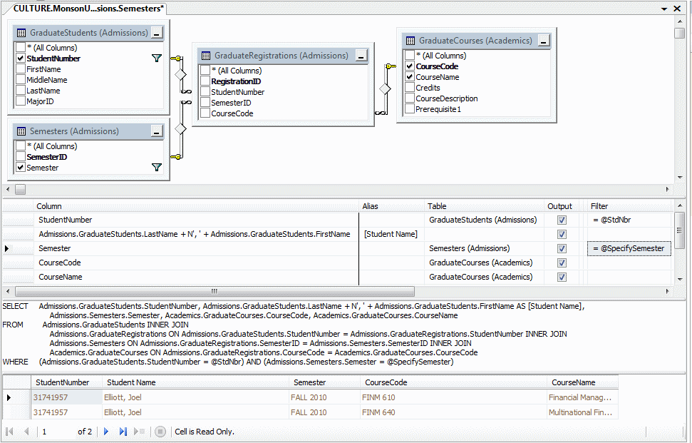Parameterized Queries