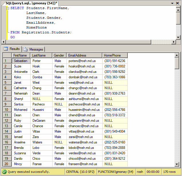 A SELECT Query