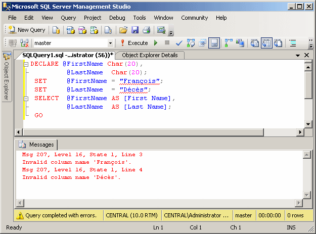 Initializing string variables