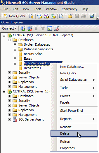 Microsoft SQL Server Management Studio