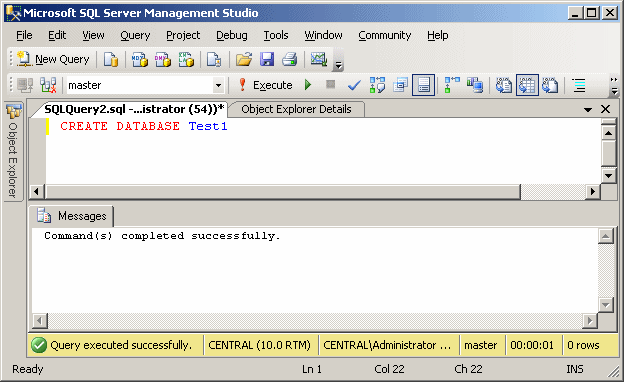 Microsoft SQL Server Manadement Studio