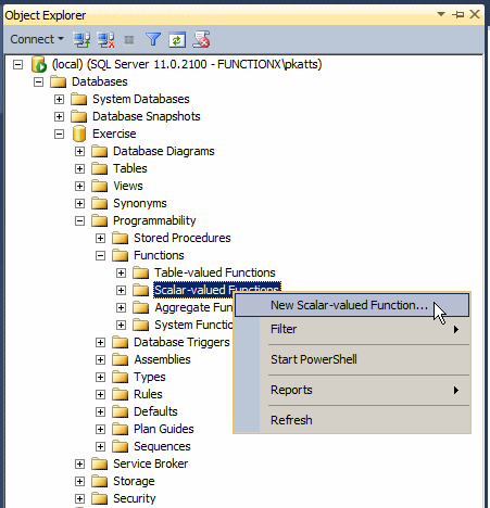 Creating a Function