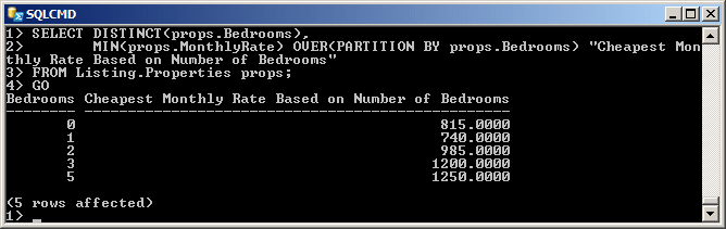 Selecting Records Over a Partition