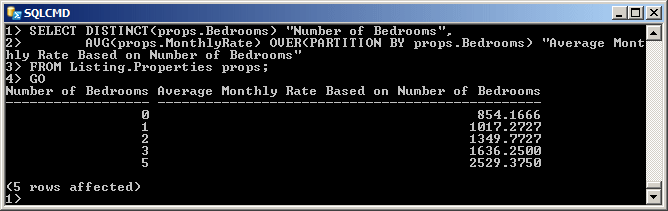 Selecting Records Over a Partition
