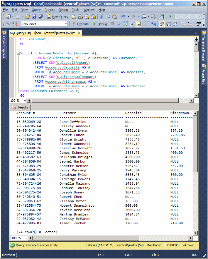 Subquery