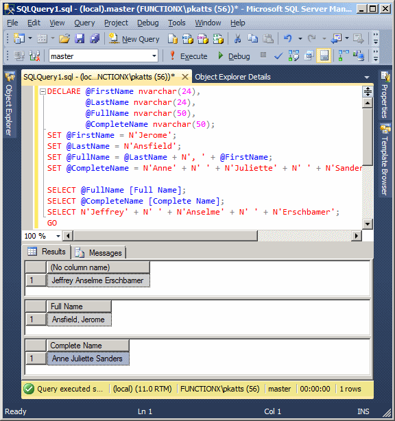 Concatenating Two Strings